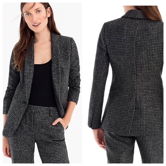 J. Crew Jackets & Blazers - J.Crew Parke Houndstooth Wool Blazer